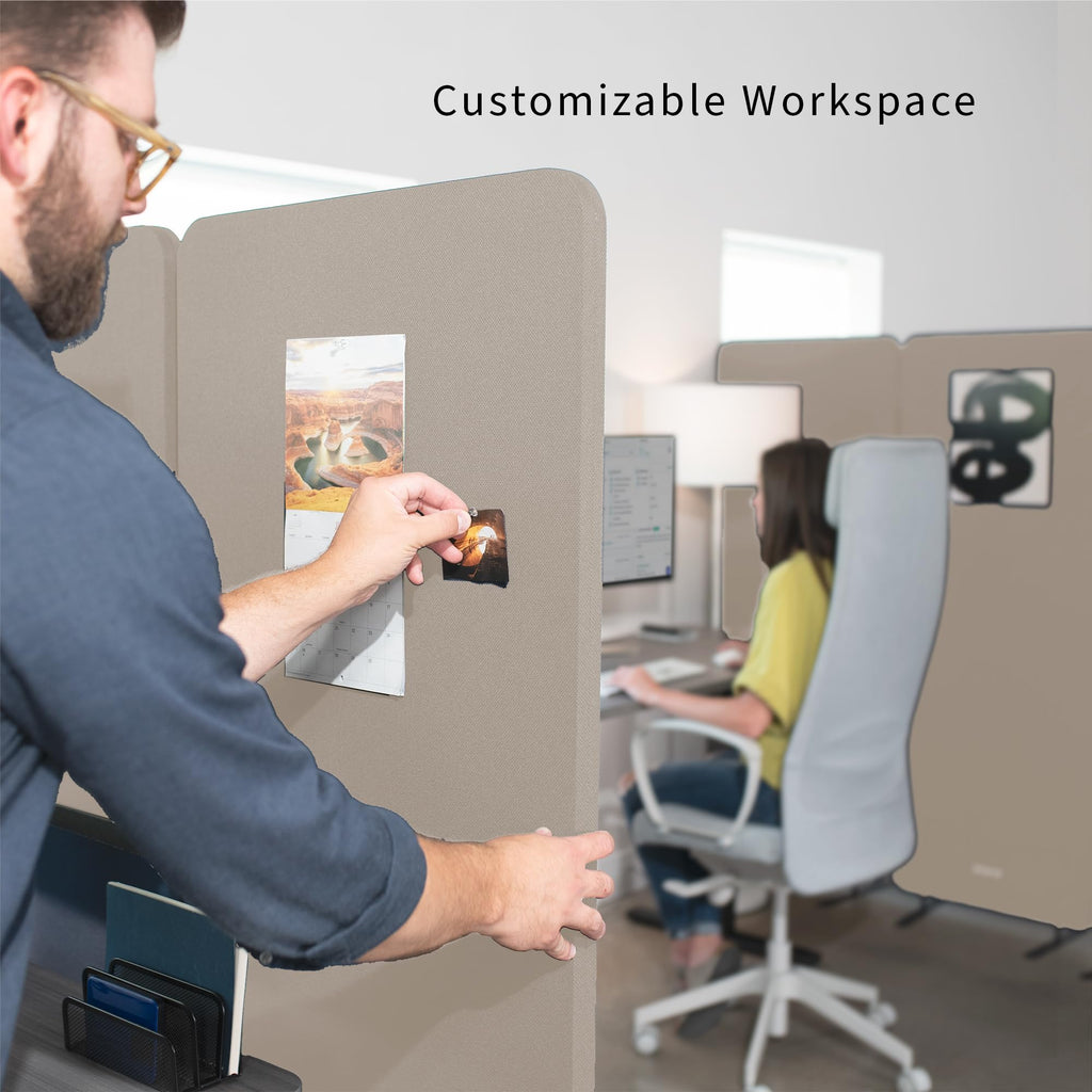 VIVO Freestanding Acoustic Privacy Panel Divider
