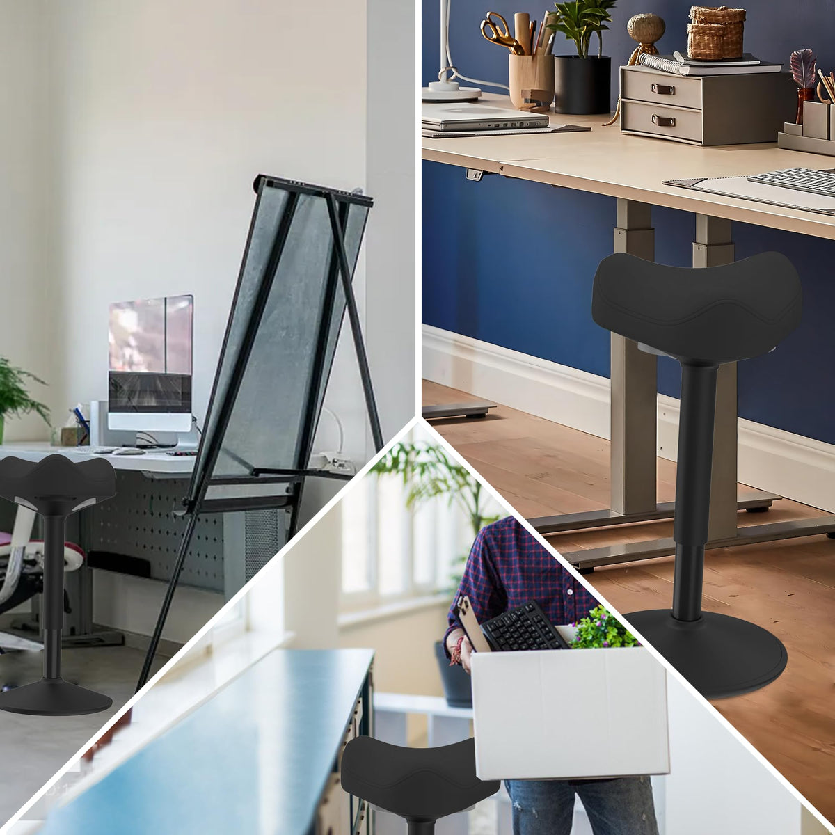 Yonsaeik Standing Stool, Adjustable Ergonomic Office Chair Standing Desk Chair