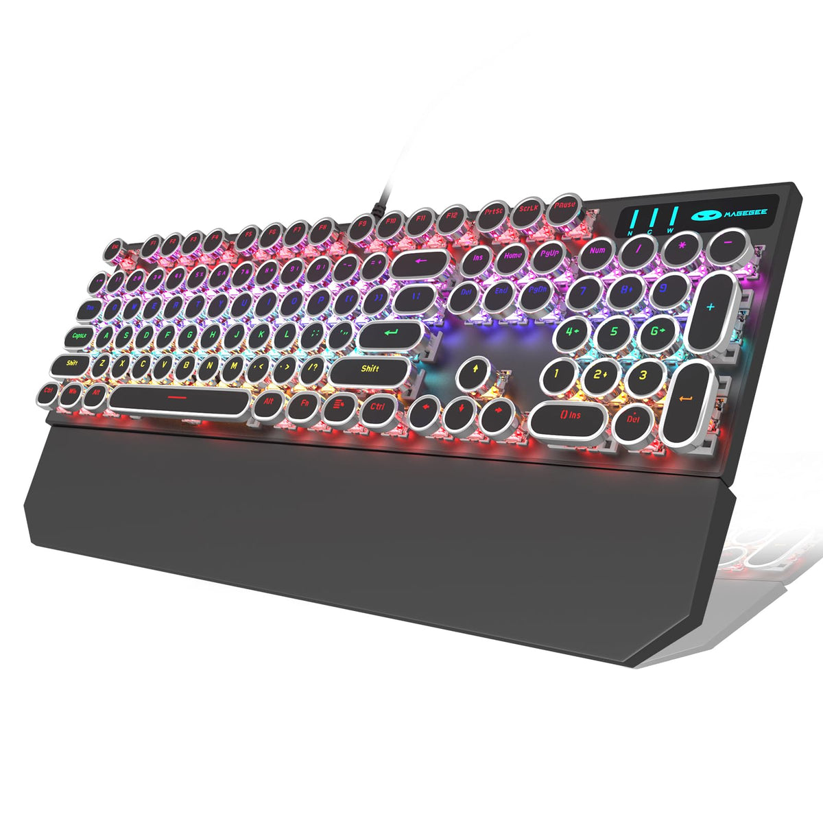 Camiysn Retro Punk Typewriter Style Mechanical Gaming Keyboard