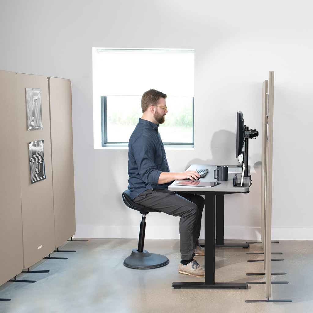 VIVO Freestanding Acoustic Privacy Panel Divider