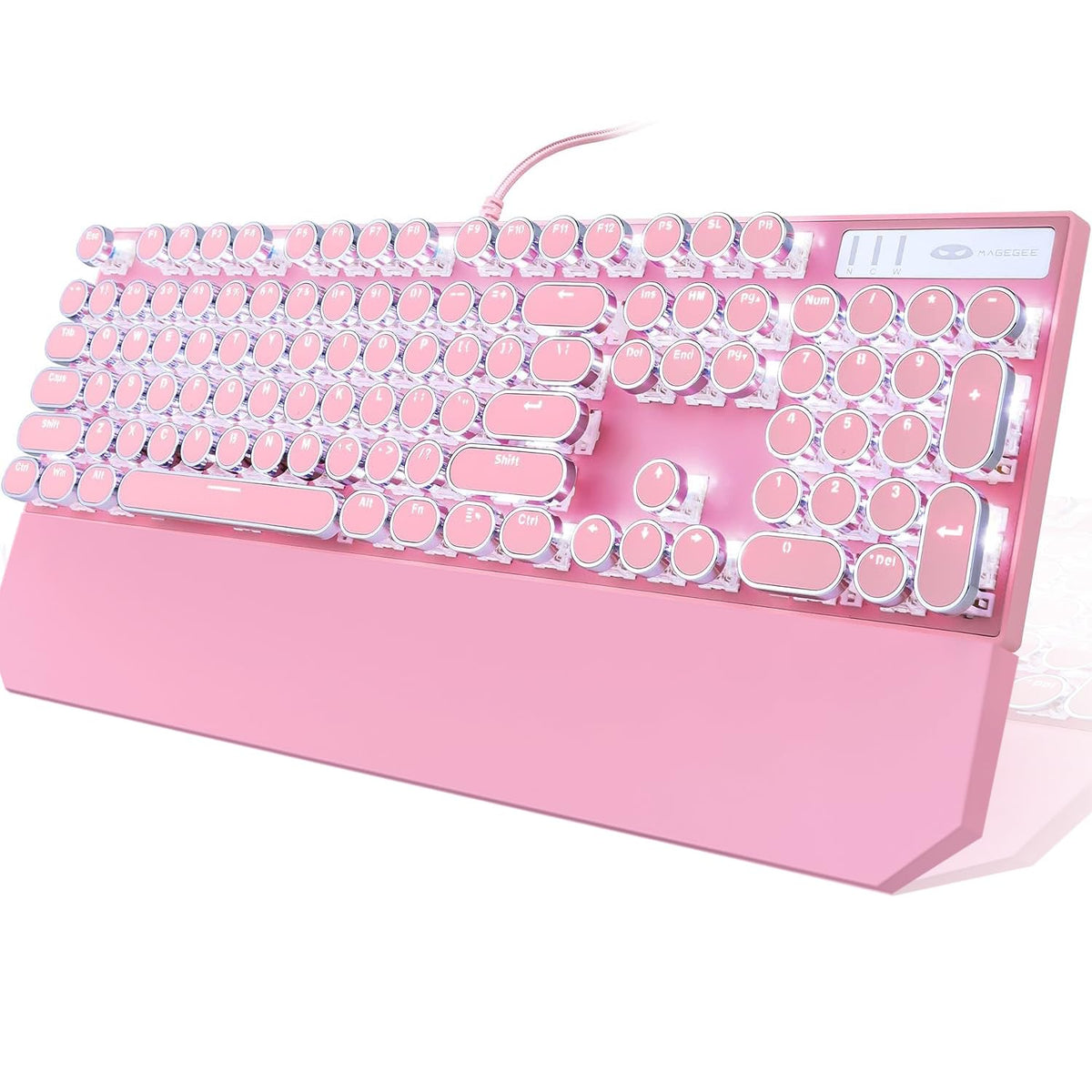 Camiysn Retro Punk Typewriter Style Mechanical Gaming Keyboard