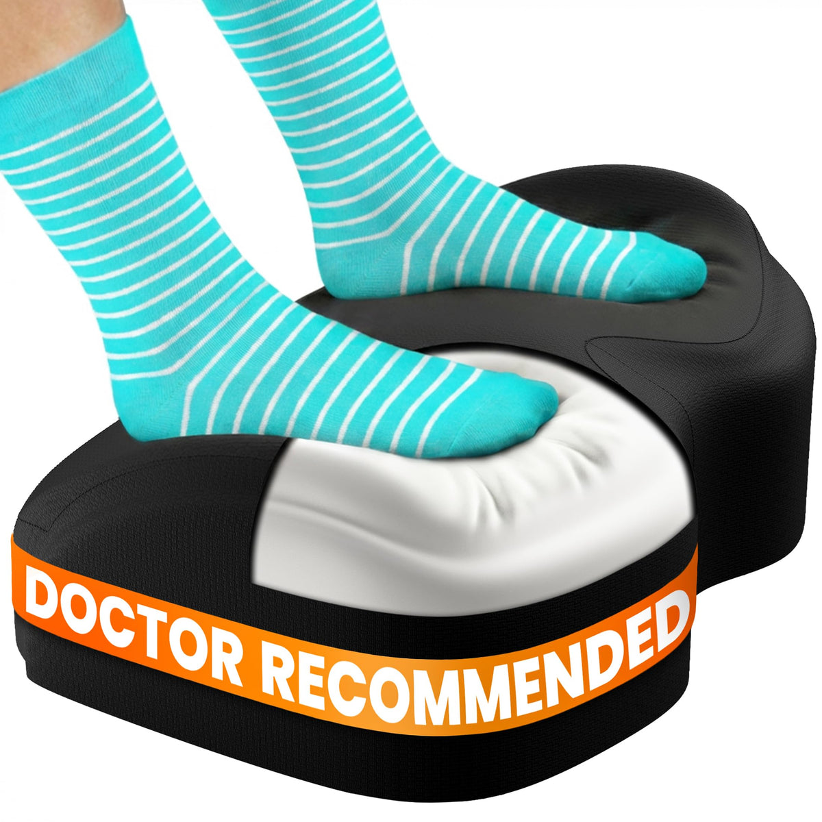 Adjustable Cloud Foot Rest for Under-Desk Ergonomic Support