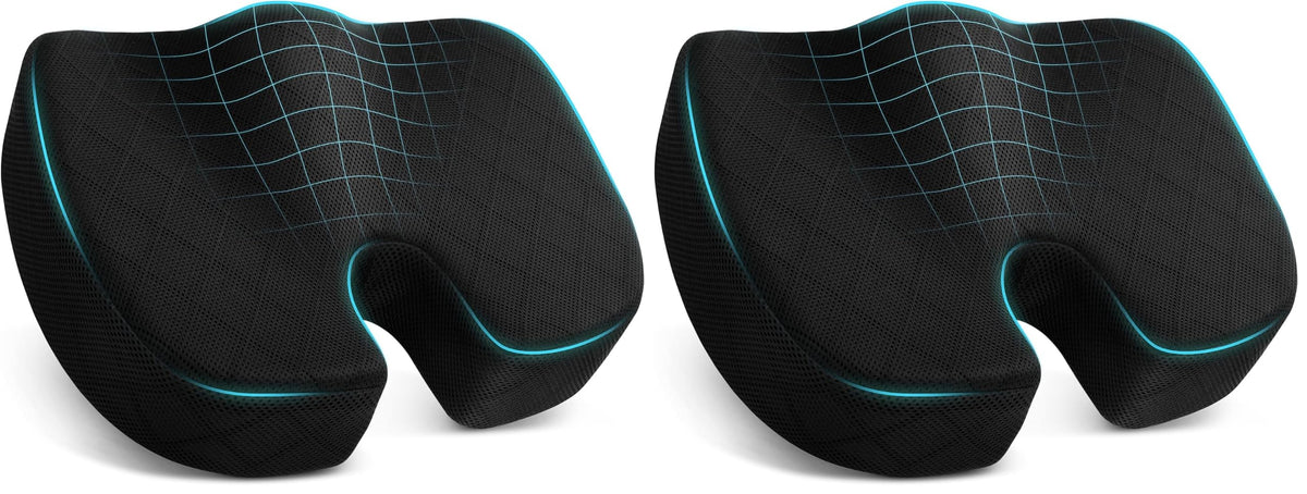 TushGuard Memory Foam Seat Cushion for Office Chairs