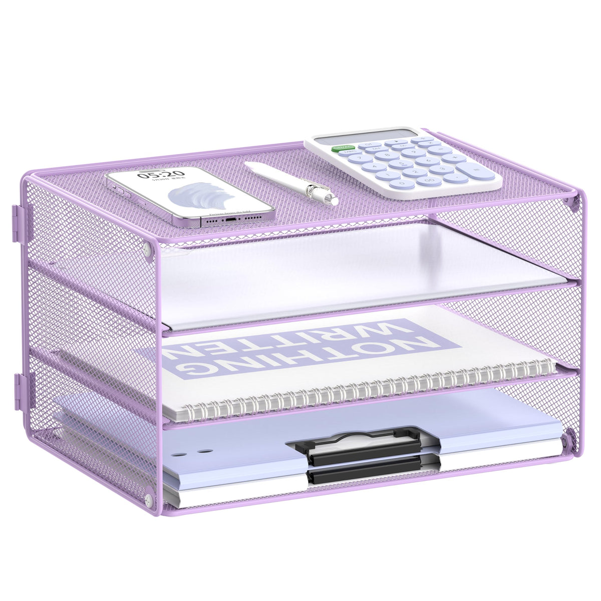 DALTACK 3-Tier Mesh Letter Tray Desk Organizer