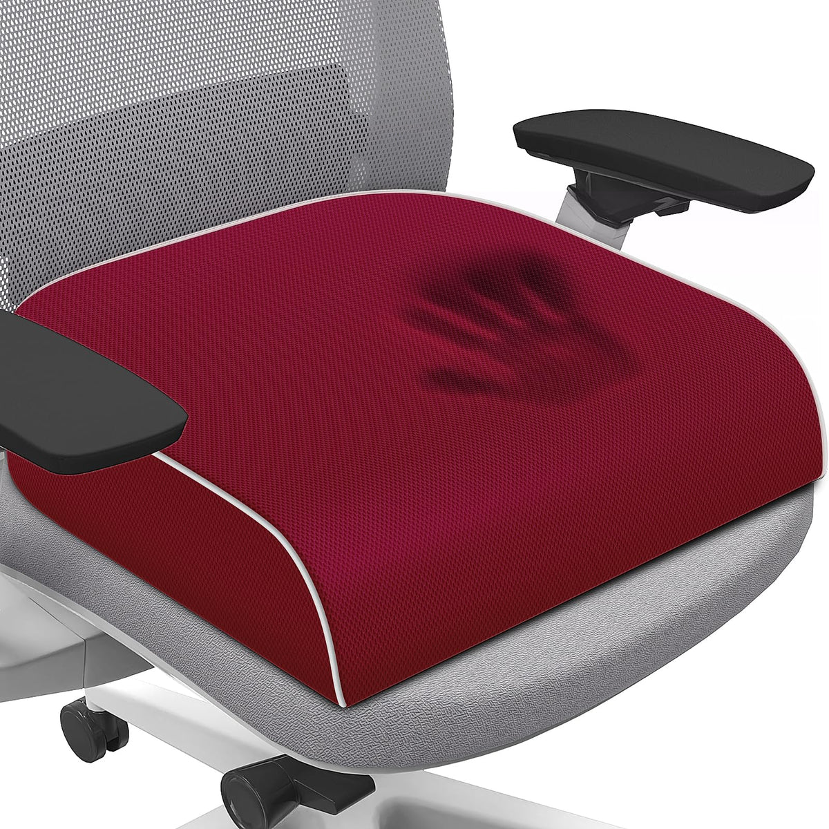 SweetSlubr Memory Foam Seat Cushion for Tailbone Relief Office Chair