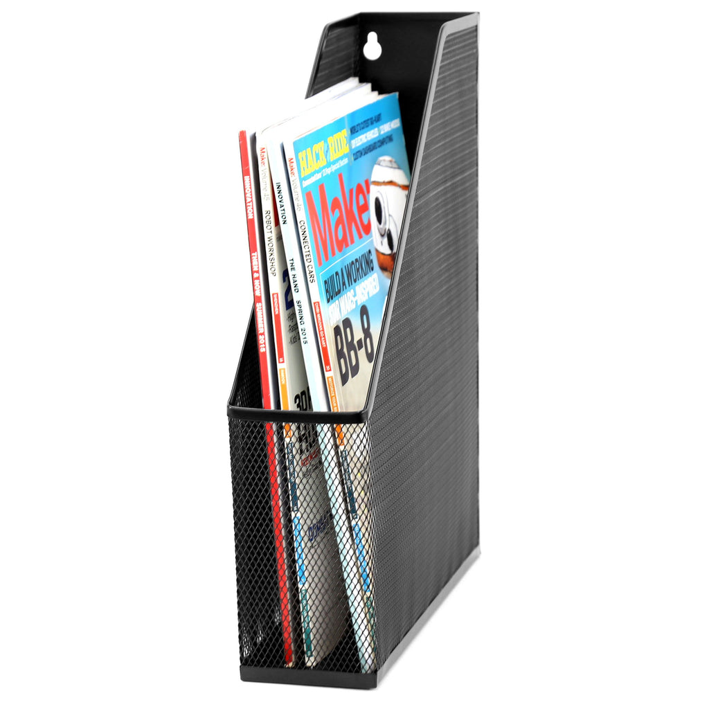 U Brands Mesh Steel Magazine File Holder for Office