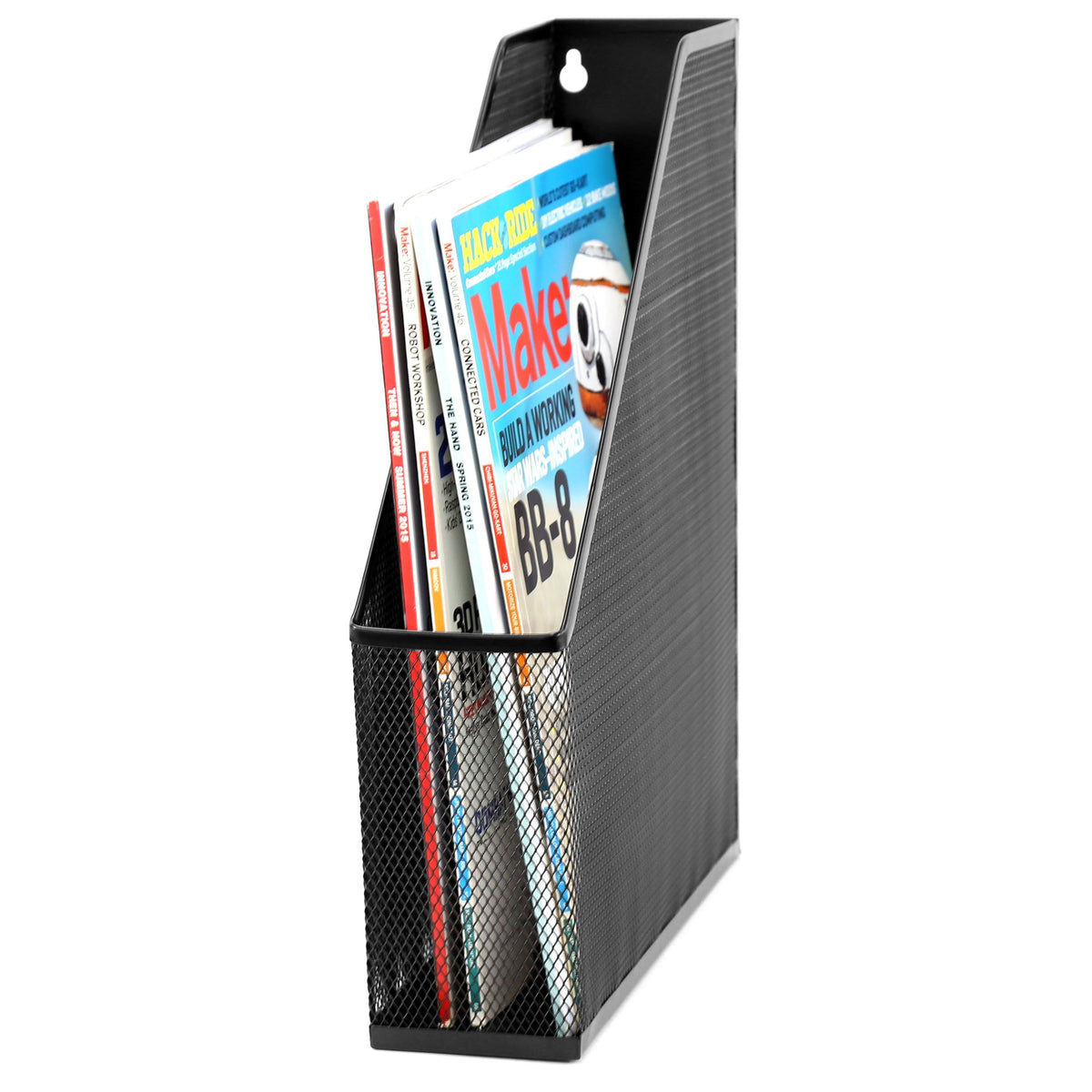 U Brands Mesh Steel Magazine File Holder for Office
