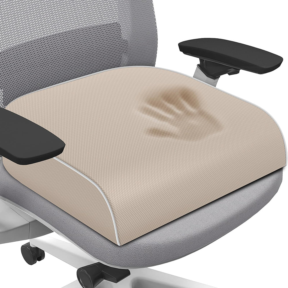 SweetSlubr Memory Foam Seat Cushion for Tailbone Relief Office Chair