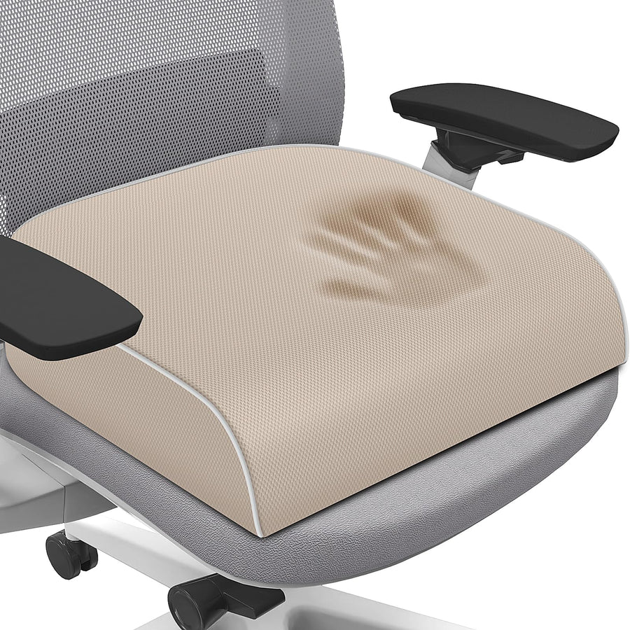 SweetSlubr Memory Foam Seat Cushion for Tailbone Relief Office Chair