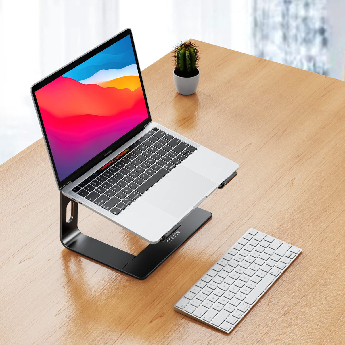 BESIGN LS03 Aluminum Laptop Stand, Ergonomic Detachable Computer Stand, Notebook Holder, Laptop Mount Compatible with Air, Pro, Dell, HP, Lenovo More 10-15.6" Laptops