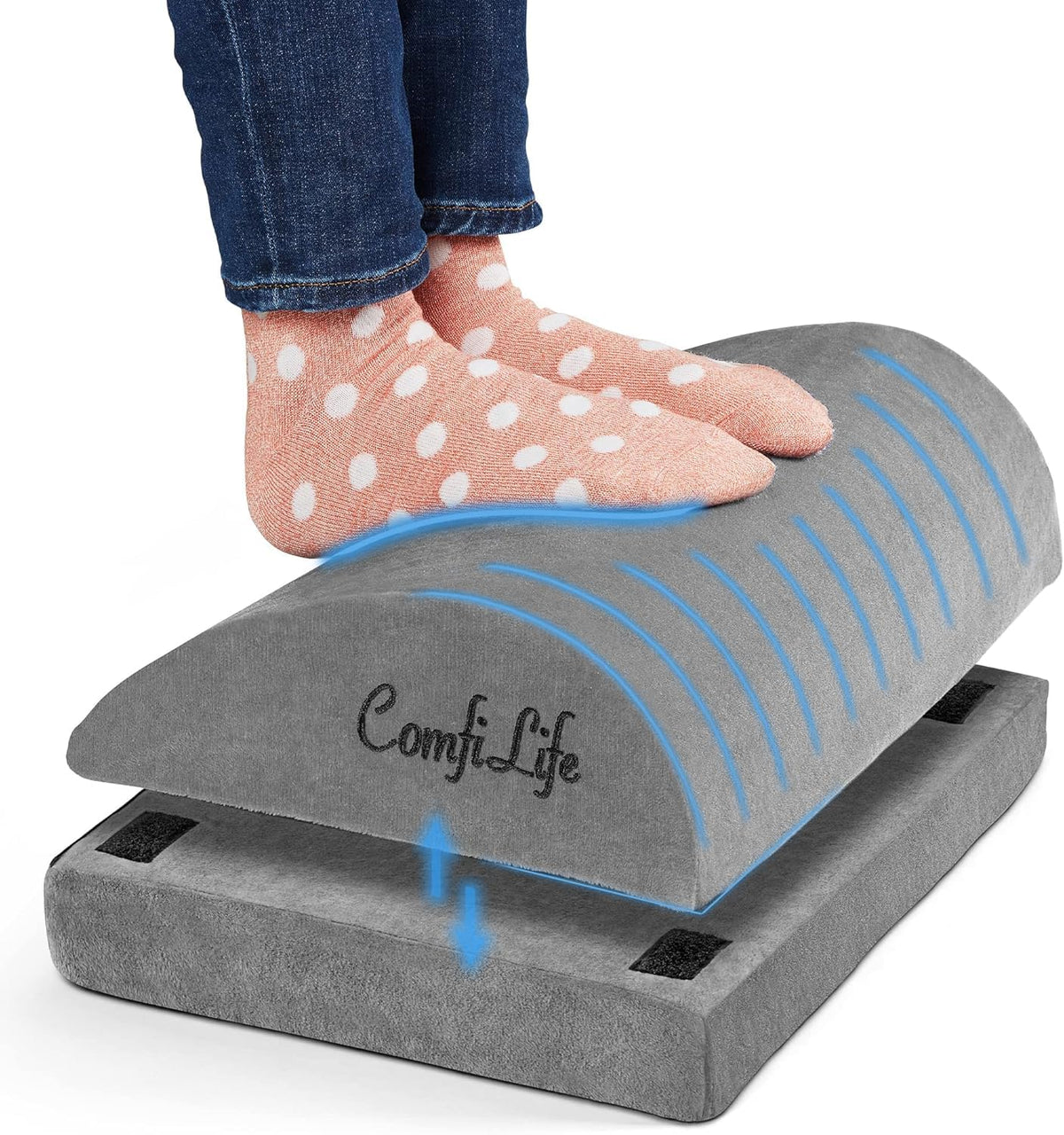 ComfiLife Adjustable Memory Foam Foot Rest for Under Desk