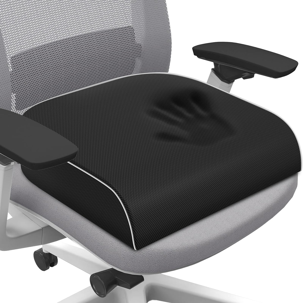 SweetSlubr Memory Foam Seat Cushion for Tailbone Relief Office Chair