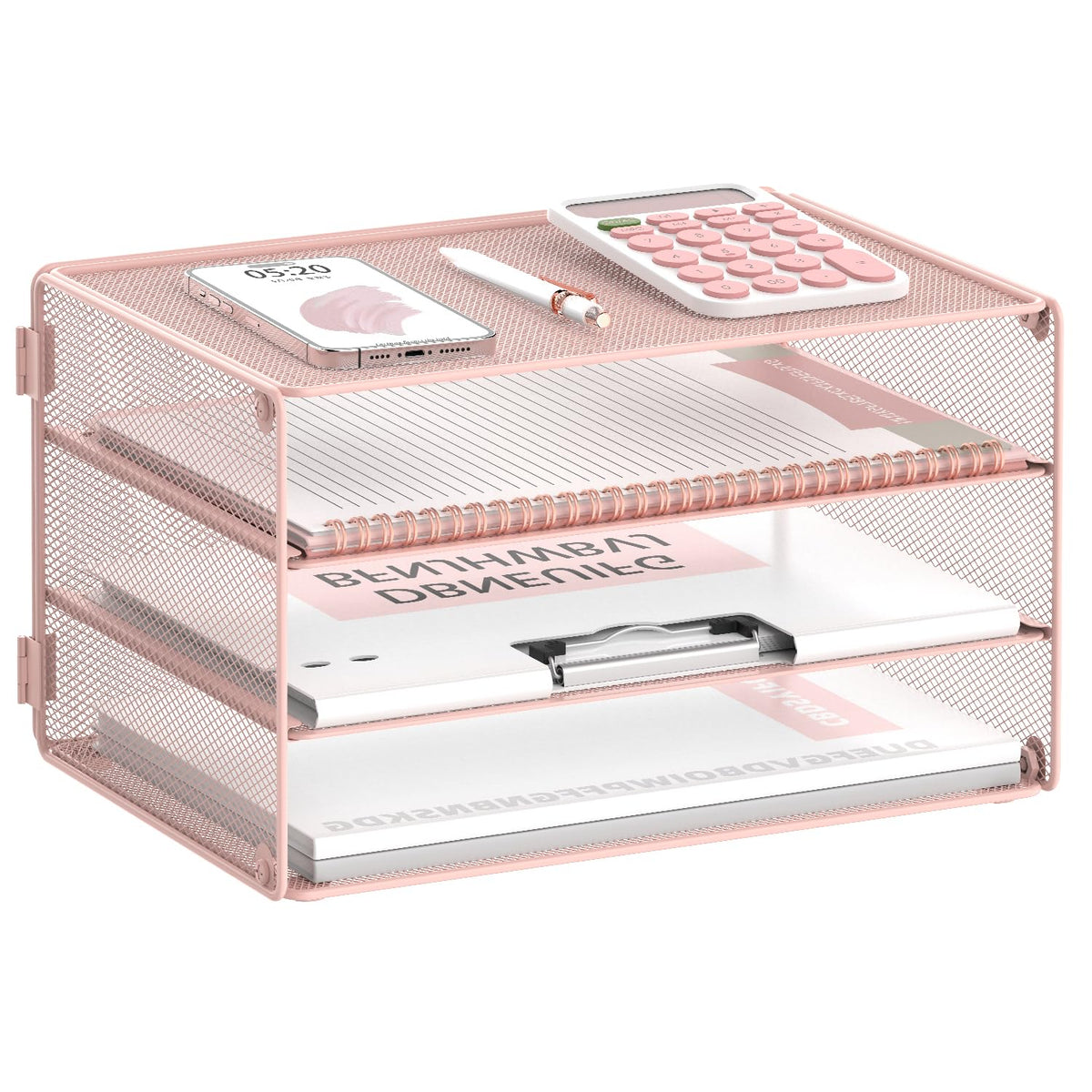 DALTACK 3-Tier Mesh Letter Tray Desk Organizer