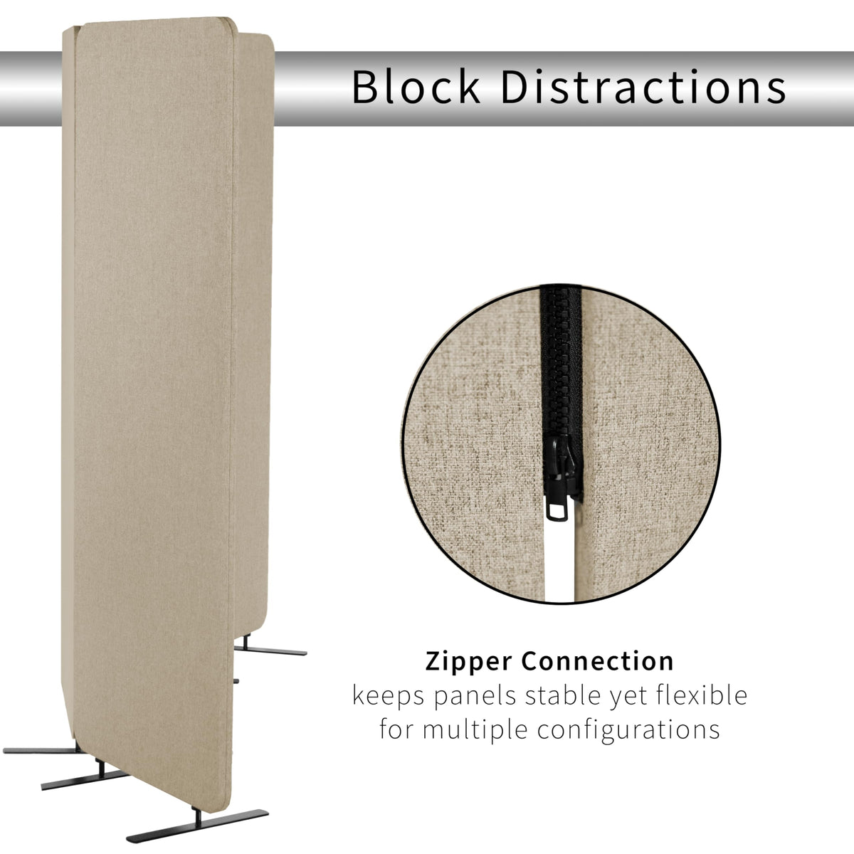 VIVO Freestanding Acoustic Privacy Panel Divider