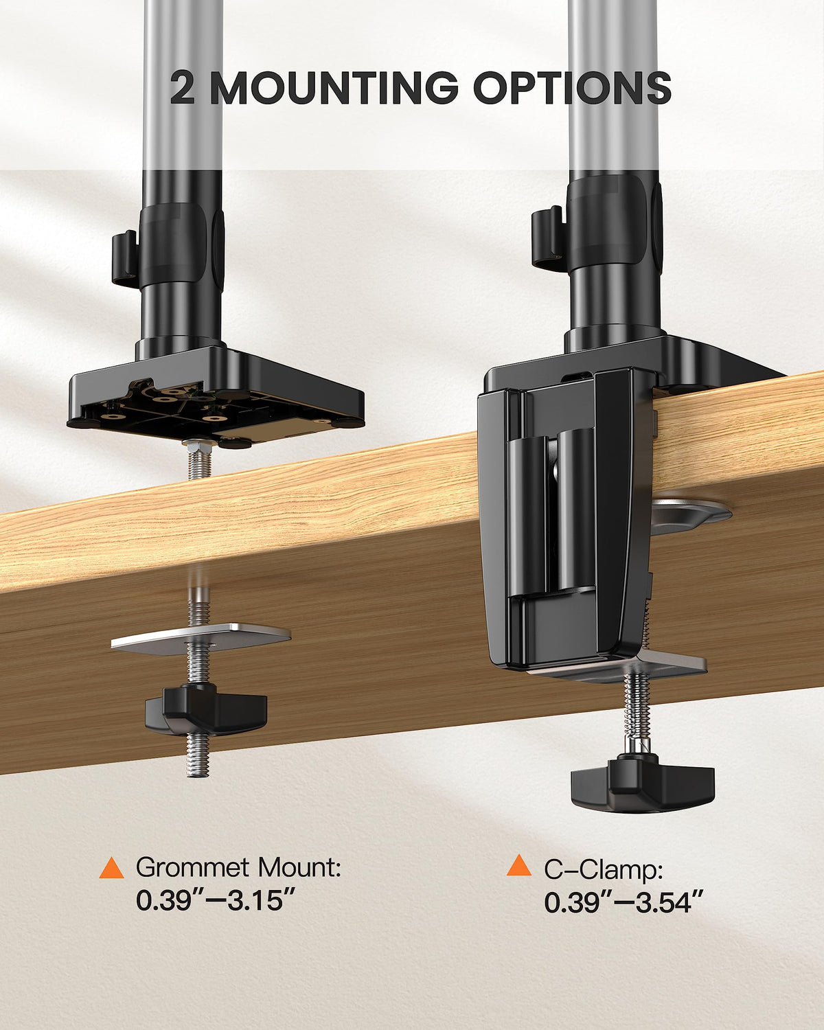 ErGear Triple Monitor Arm, Fully Adjustable Monitor Mount