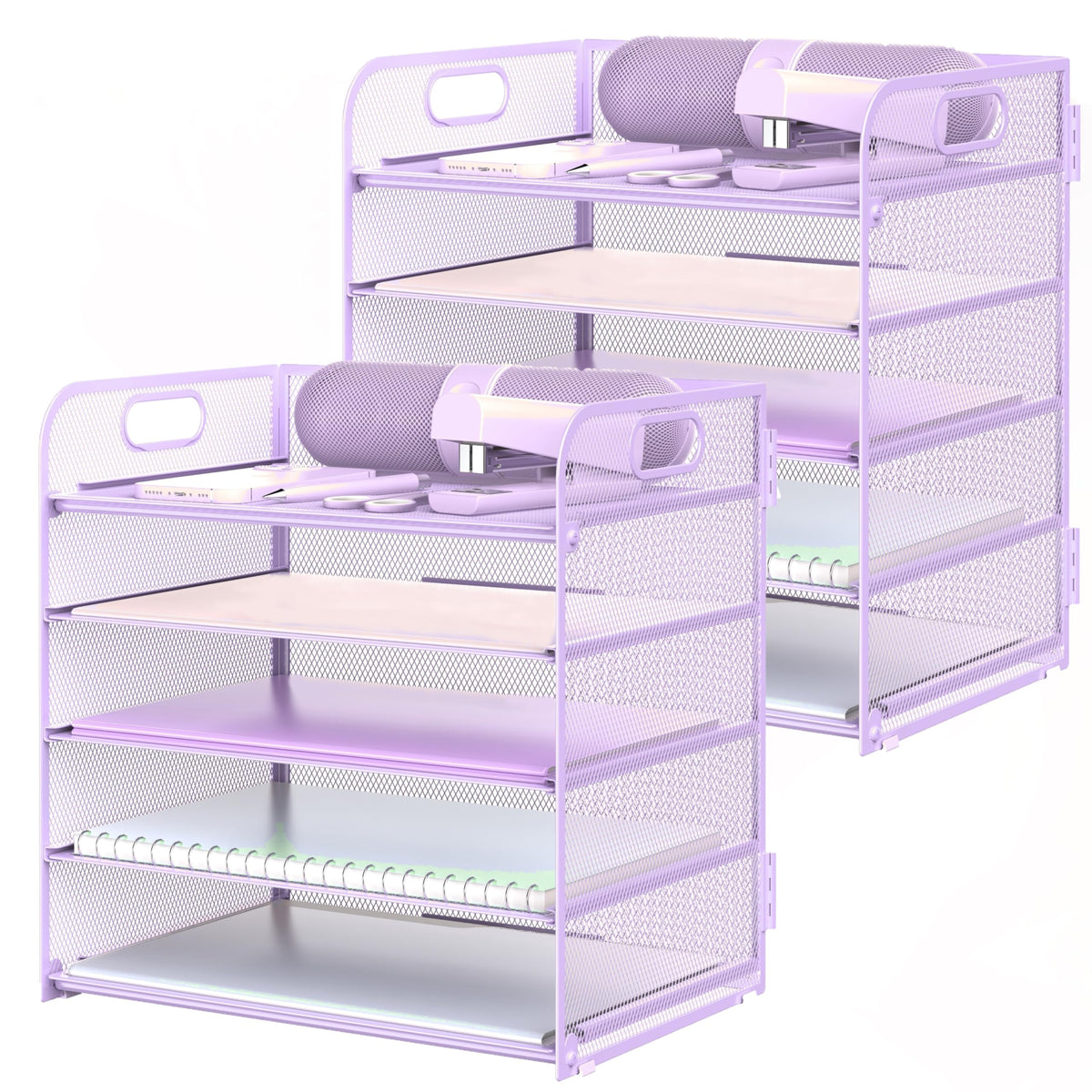 5-Tier Letter Tray Paper Organizer for Office Desk