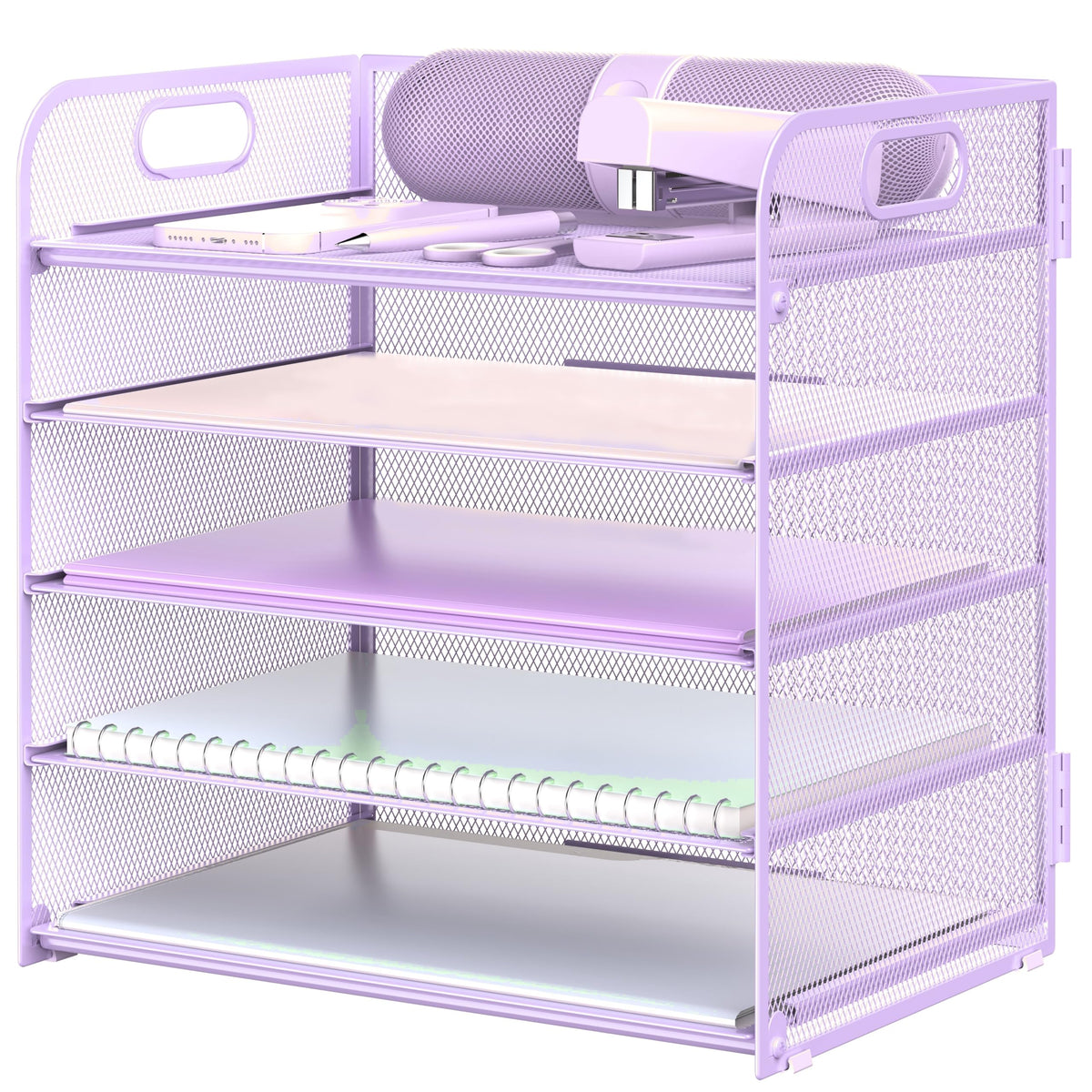 5-Tier Letter Tray Paper Organizer for Office Desk