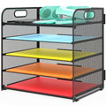 5-Tier Letter Tray Paper Organizer for Office Desk