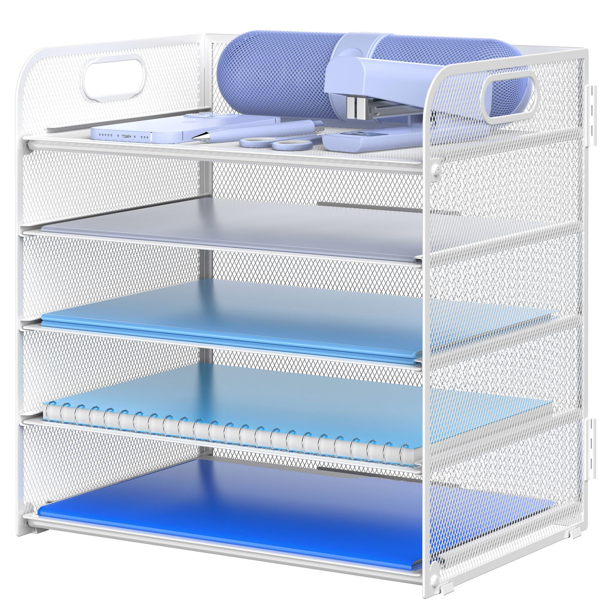 5-Tier Letter Tray Paper Organizer for Office Desk